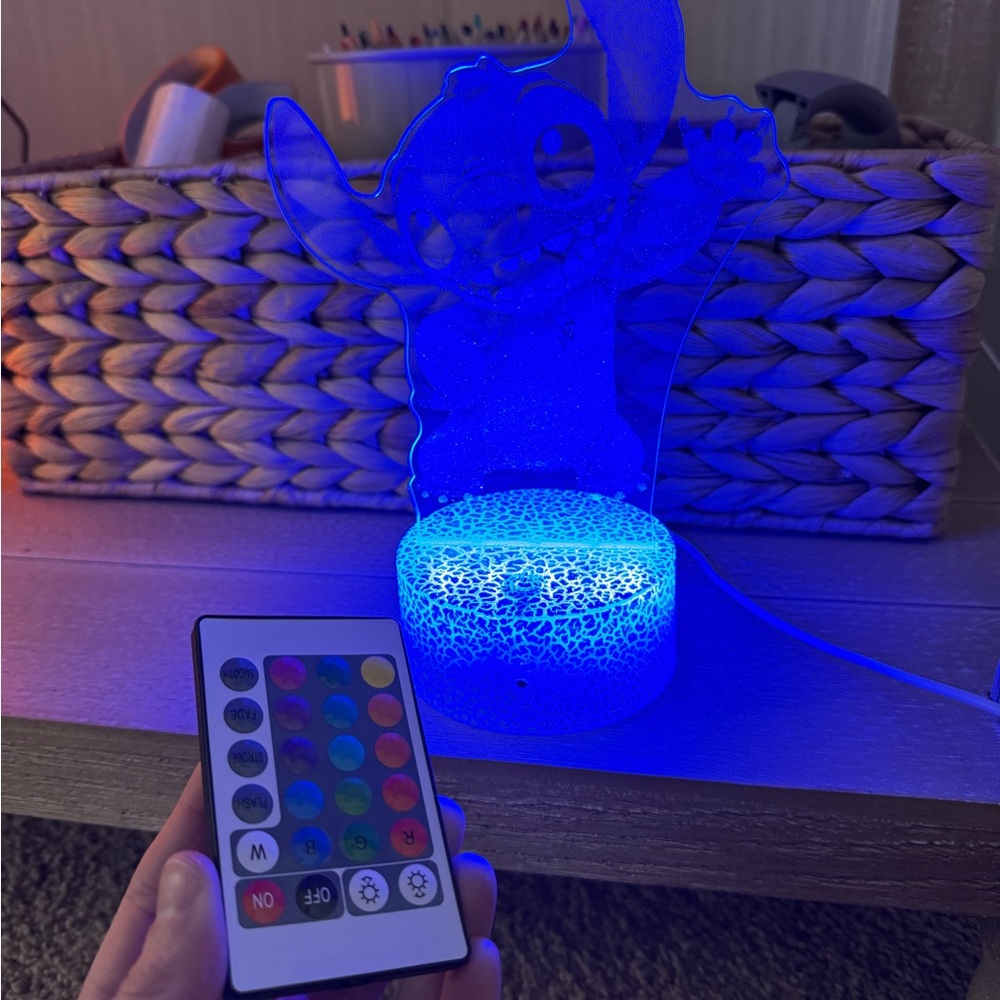 Kids Stitch 3D Illusion Nightlight